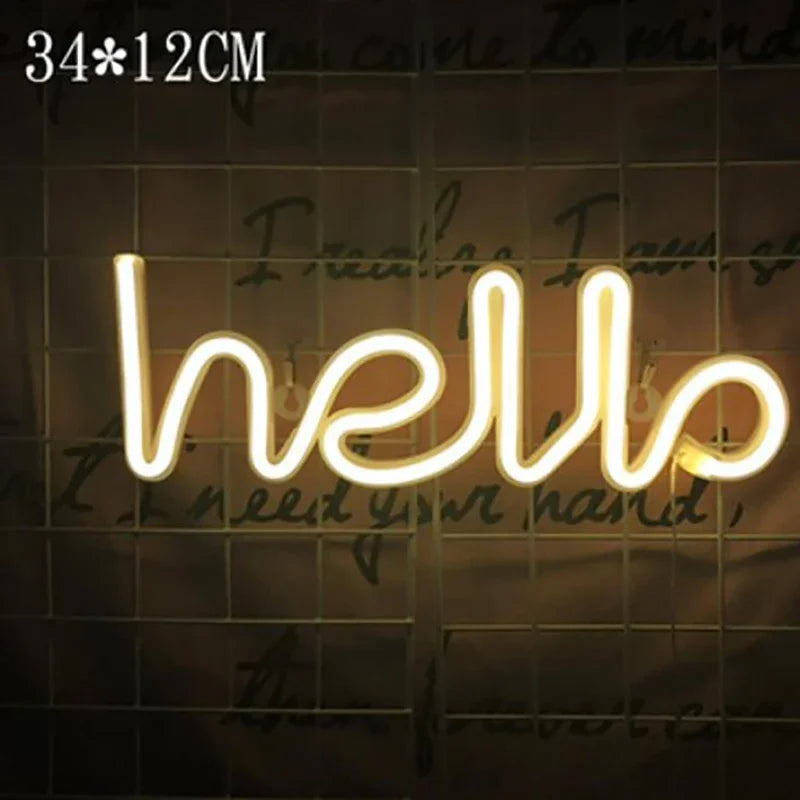 Welcome Neon LED Sign