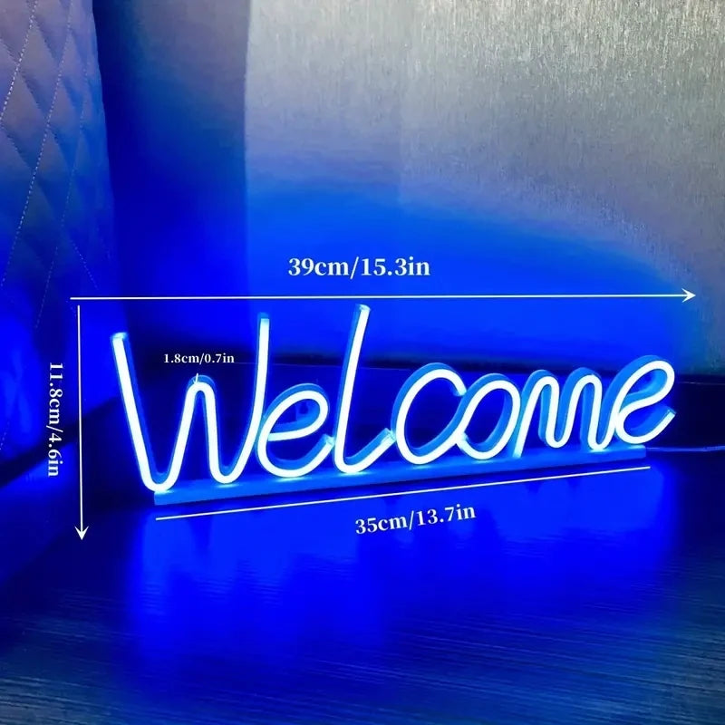 Welcome Neon LED Sign