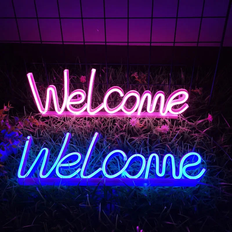 Welcome Neon LED Sign