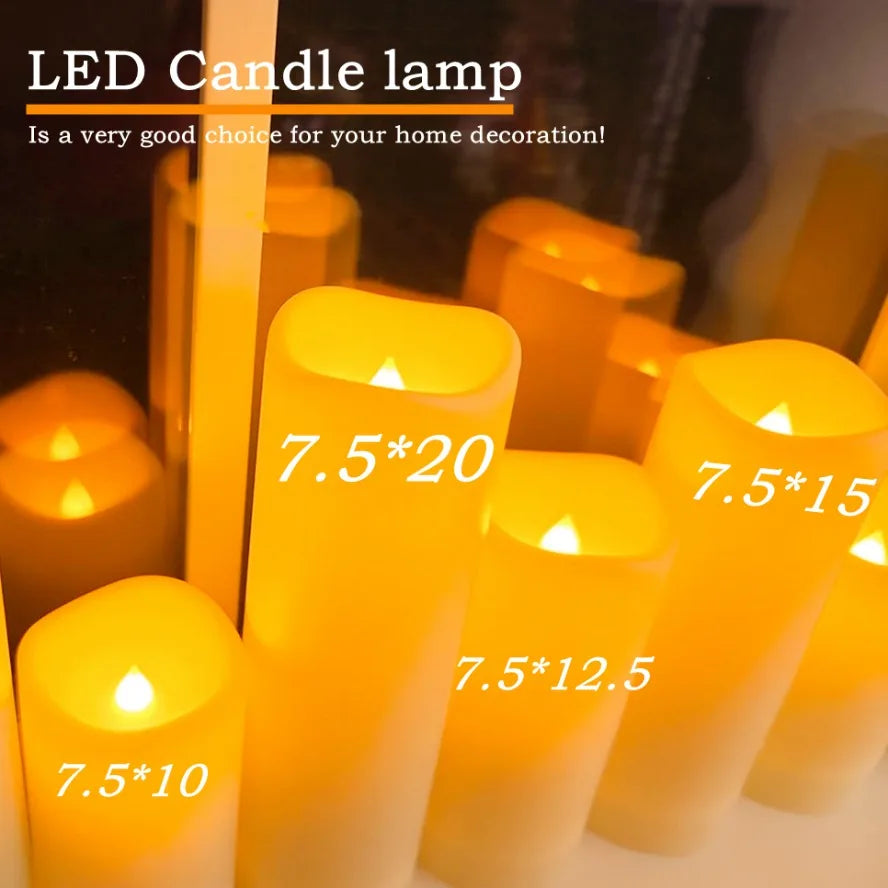 Flameless Flickering LED Candles