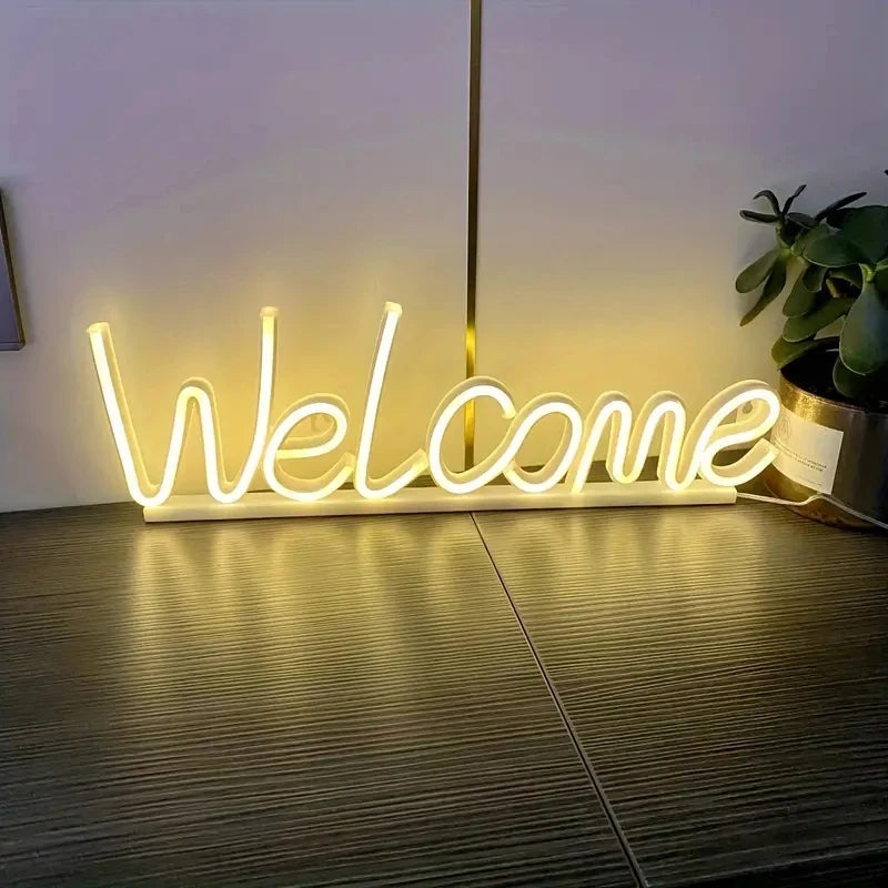 Welcome Neon LED Sign