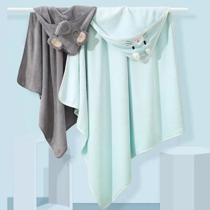 Infant Bath Towel Blankets Swaddle With Hood
