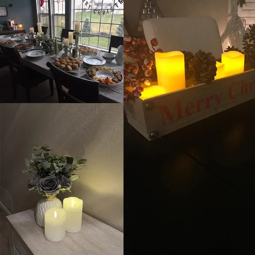 Flameless Flickering LED Candles