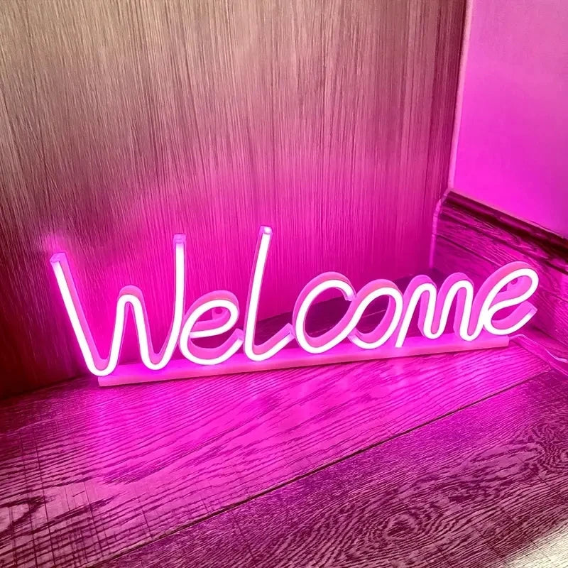 Welcome Neon LED Sign