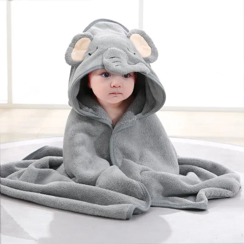 Infant Bath Towel Blankets Swaddle With Hood