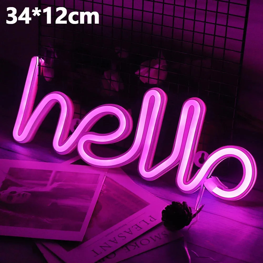 Welcome Neon LED Sign