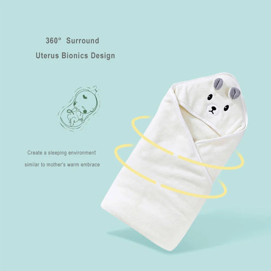 Infant Bath Towel Blankets Swaddle With Hood