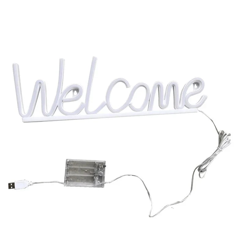 Welcome Neon LED Sign